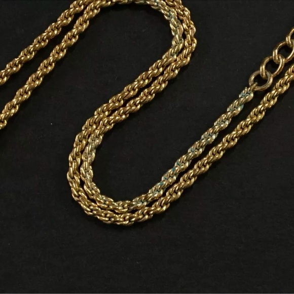 Christian Dior Gold Perfume Bottle Necklace Dior Logo - Picture 6 of 6